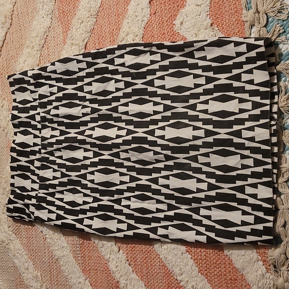 Asymmetrical pencil skirt